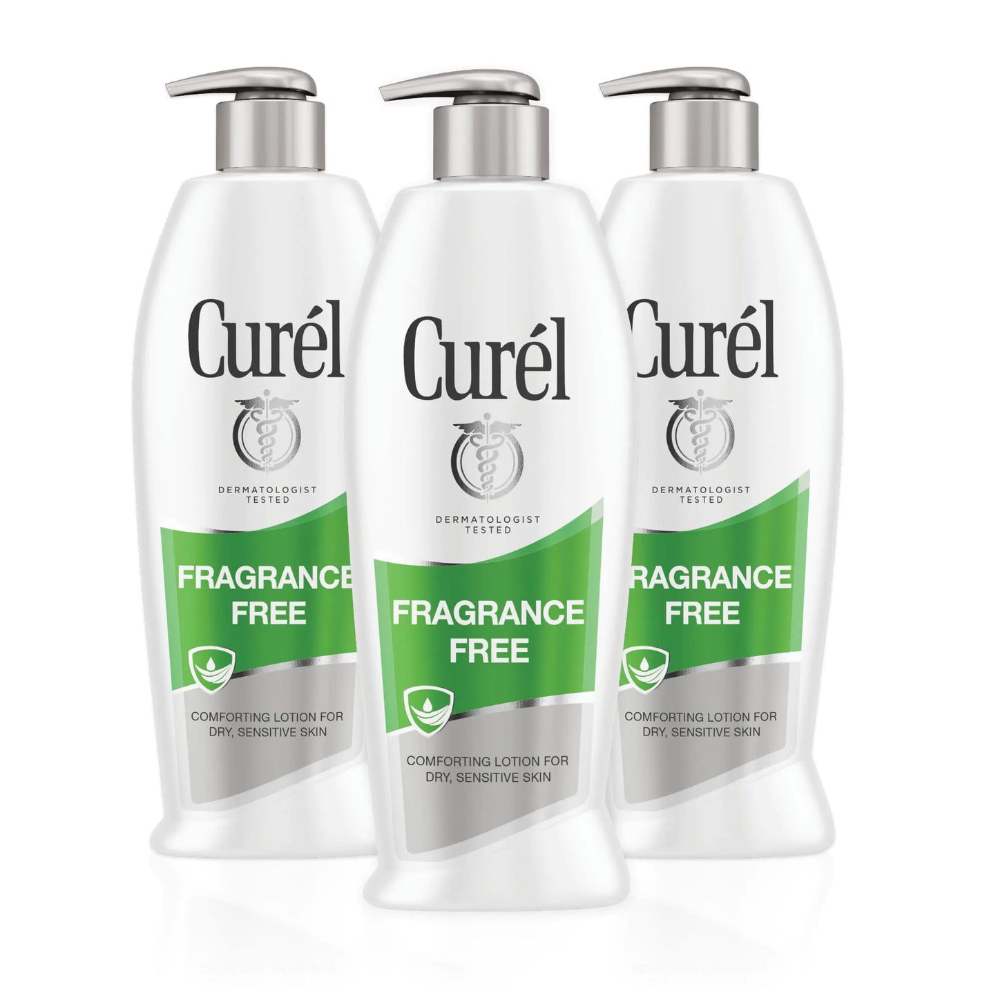 Curel Fragrance Free Body Lotion, Unscented Dry Skin Moisturizer for Sensitive Skin, with Advanced Ceramide Complex, Repairs Moisture Barrier, 13 Ounce (Pack of 3) 2.33 Fl Oz (Pack of 3)