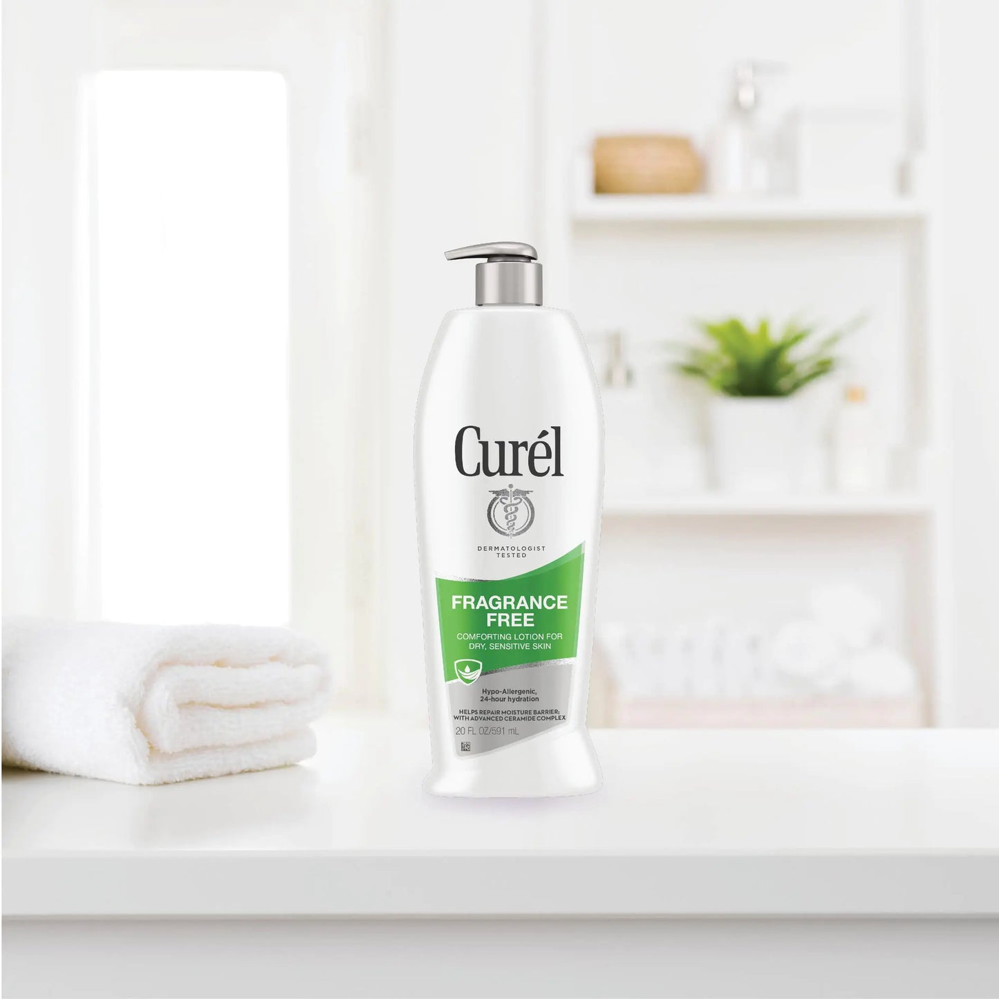 Curel Fragrance Free Body Lotion, Unscented Dry Skin Moisturizer for Sensitive Skin, with Advanced Ceramide Complex, Repairs Moisture Barrier, 13 Ounce (Pack of 3) 2.33 Fl Oz (Pack of 3)