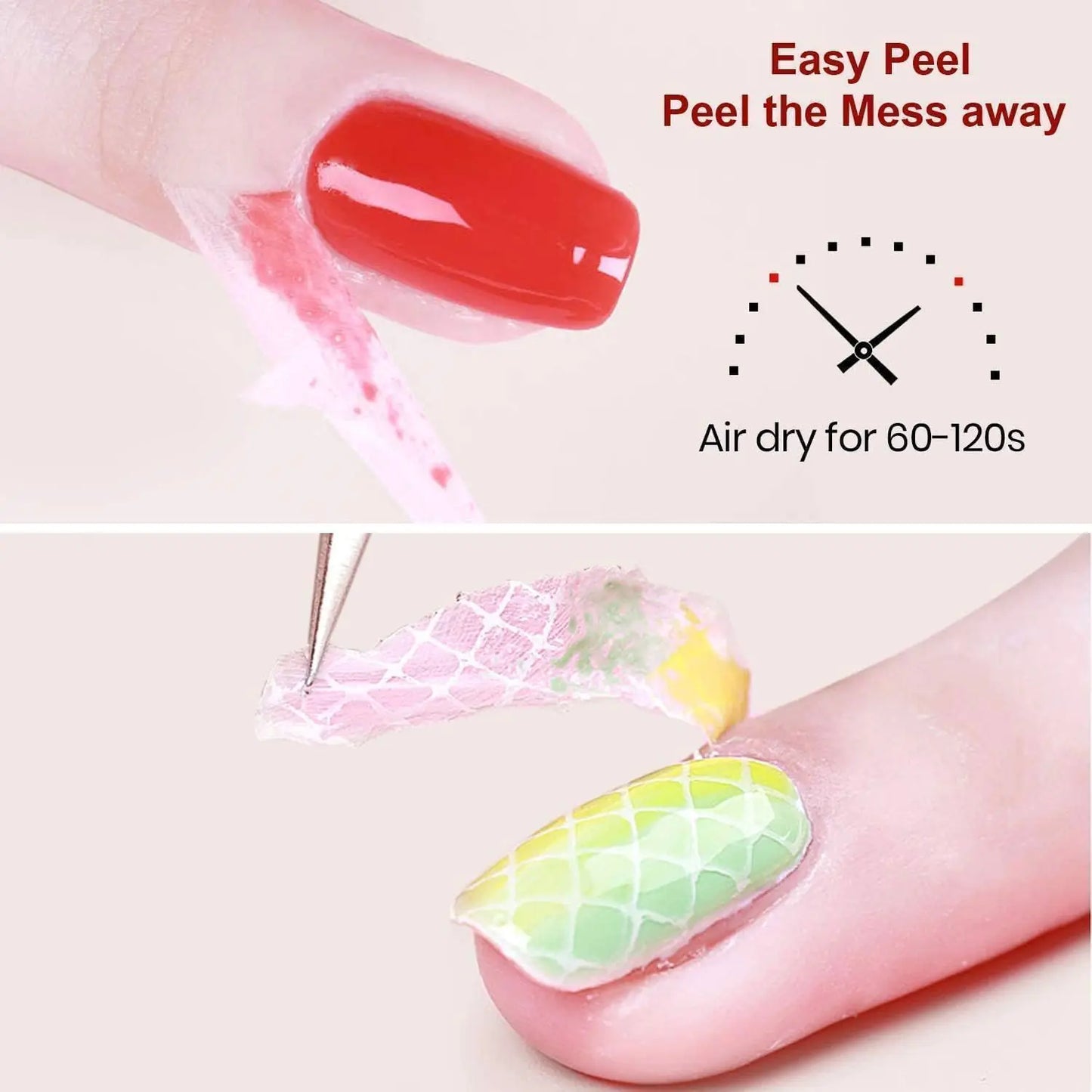 Beetles 3Pcs 15ml Gel Polish Top Coat Base Coat and Liquid Peel Off Latex Set No Wipe Base Top Coat Soak Off Uv LED Nail Lamp Finish Nails Cuticle Guard Nail Art Design Manicure Kit Nail Shine Gifts 1-Base Top Coat & Liquid Latex